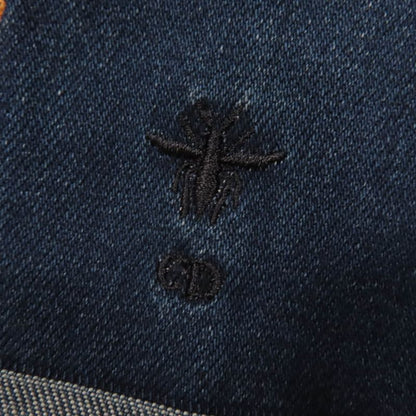 Christian DIOR 322v29a3394 100% Cotton Bee Embroidery Back Logo Short Sleeve