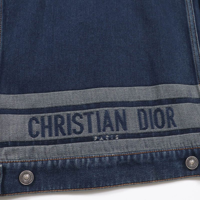 Christian DIOR 322v29a3394 100% Cotton Bee Embroidery Back Logo Short Sleeve