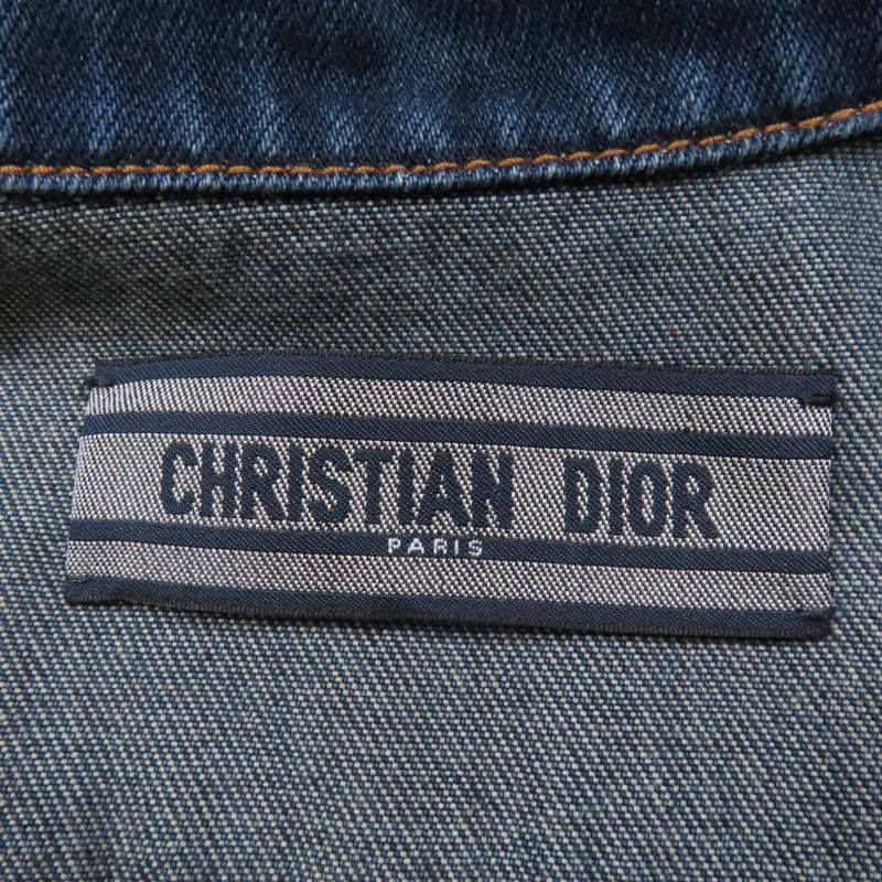 Christian DIOR 322v29a3394 100% Cotton Bee Embroidery Back Logo Short Sleeve