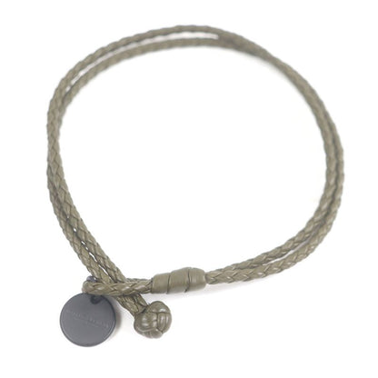 Bottega Veneta Leather Intrecciato With Logo Plate Accessory