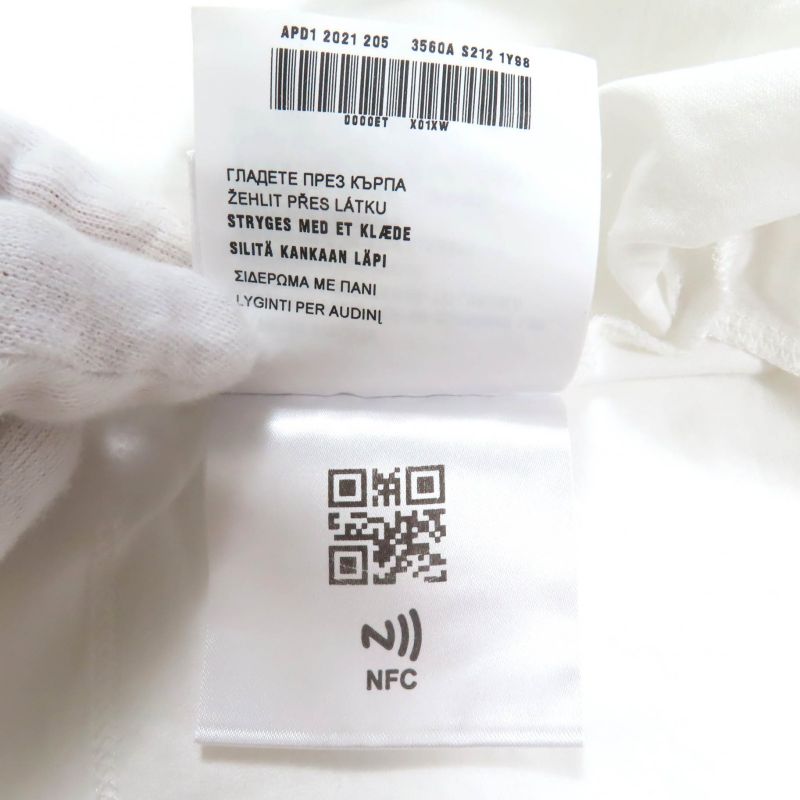 Prada 2021 3560a S212 1Y98 Cotton Triangle Patch Damaged Cropped Jersey Short