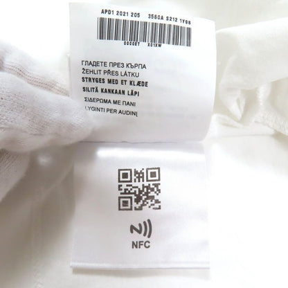 Prada 2021 3560a S212 1Y98 Cotton Triangle Patch Damaged Cropped Jersey Short