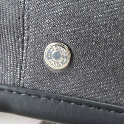 Hermes 222017n Saint Honore 100% Cotton Gri Plump/ardoise Serie Button Leather