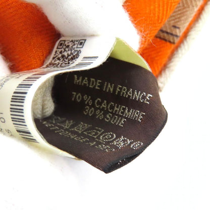 Hermes 24AW Carre Geant Cheveau Des Chene Cashmere Silk Orange/natural/vert De