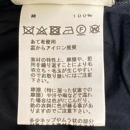 Hermes Embroidered Pocket Crew Neck T-Shirt Size 34 Black Women's Used