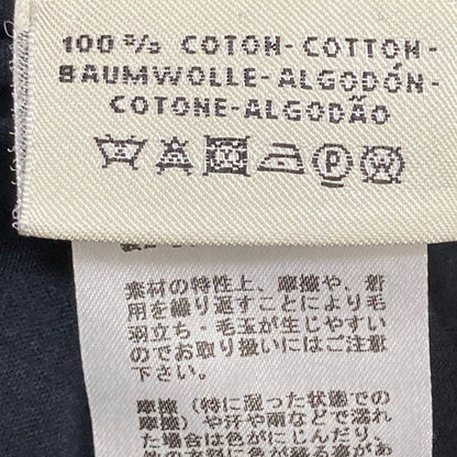 Hermes Embroidered Pocket Crew Neck T-Shirt Size 34 Black Women's Used