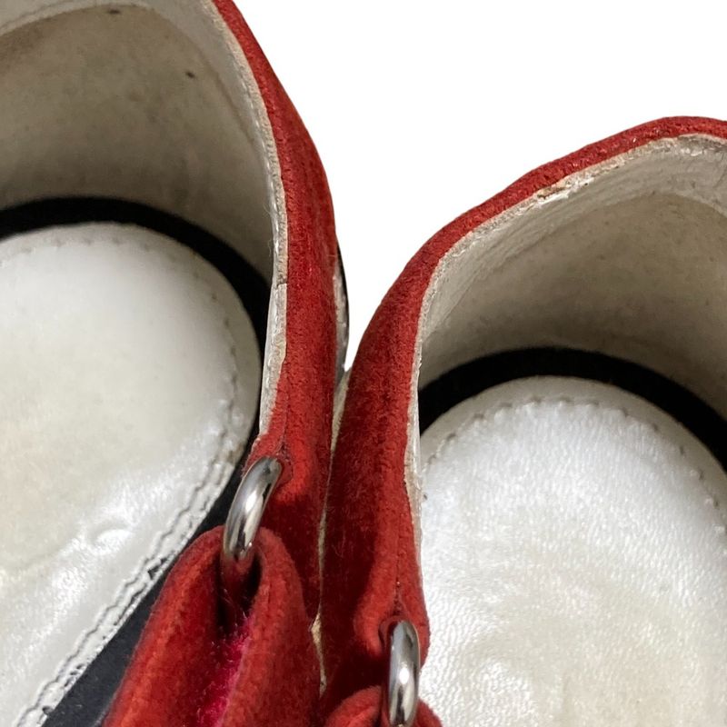 Prada Suede Patent Ankle Strap Heeled Sandals Size 35 1/2 Approx 22.5cm