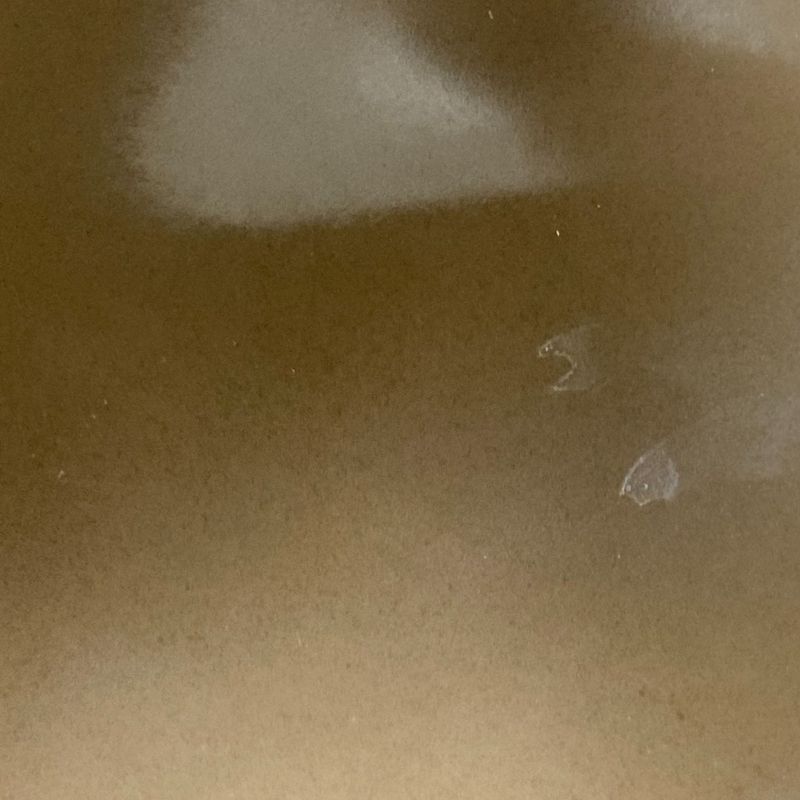 Good Prada Coated Leather Tote Bag Khaki Women's Used