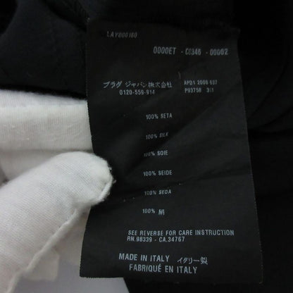 Prada Silk Satin Tiered Tank Top Size 38 Black Women's Used