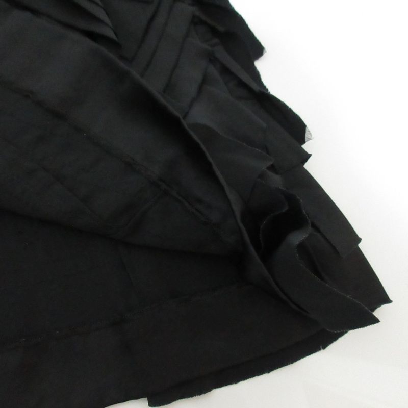 Prada Silk Satin Tiered Tank Top Size 38 Black Women's Used