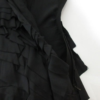 Prada Silk Satin Tiered Tank Top Size 38 Black Women's Used