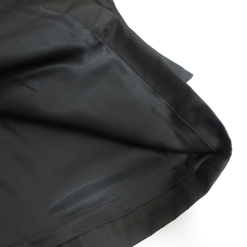 Prada Nylon Ruffle Skirt Size 38 Black Women's Used