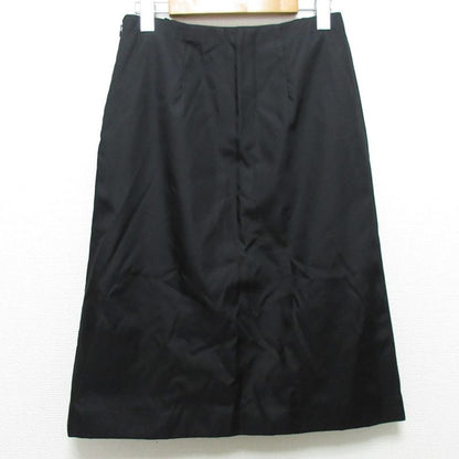 Prada Nylon Ruffle Skirt Size 38 Black Women's Used