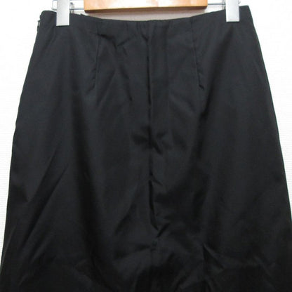 Prada Nylon Ruffle Skirt Size 38 Black Women's Used