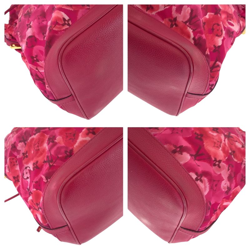 Louis Vuitton Ikat Flower Noe Full MM Rose Andian Pink Gold Hardware Nylon Tote