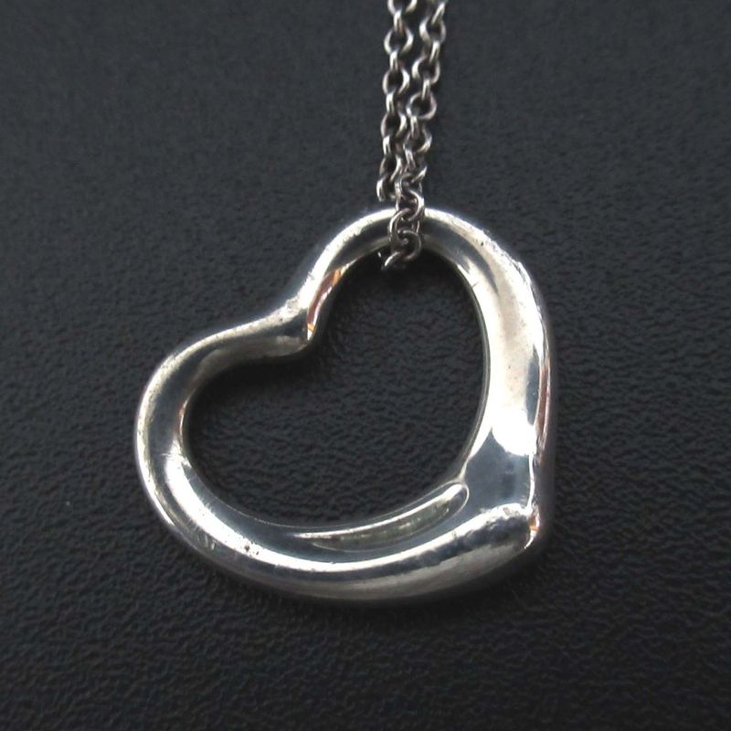 Tiffany & Co Tiffany & Co Elsa Peretti Open Heart Necklace Pendant 925sv Silver