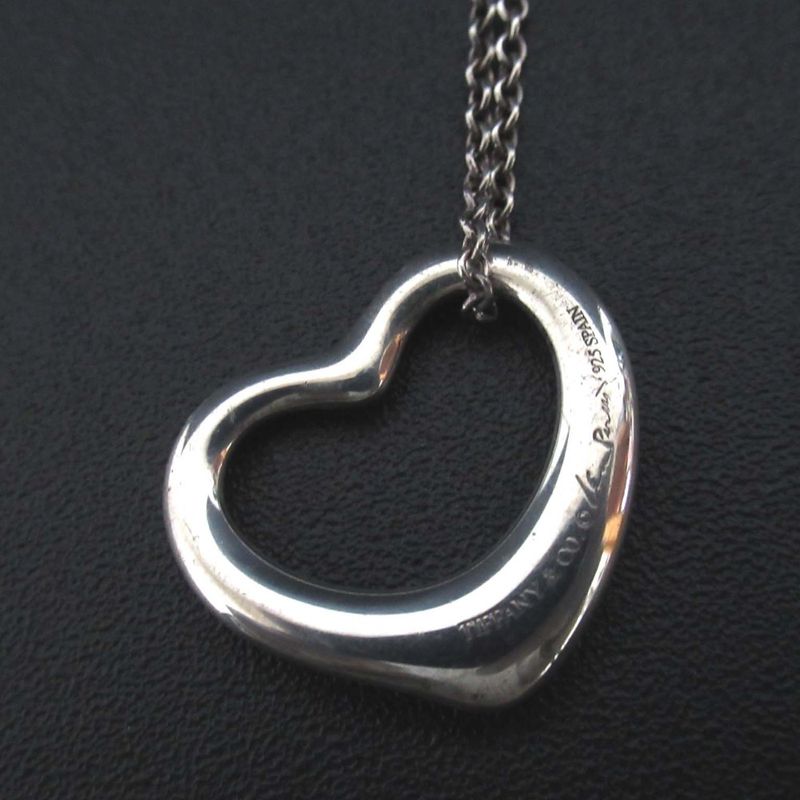 Tiffany & Co Tiffany & Co Elsa Peretti Open Heart Necklace Pendant 925sv Silver