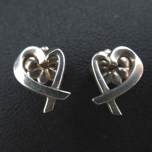 Tiffany & Co Tiffany & Co Paloma Picasso Rubbing Heart Stud Earrings 925sv