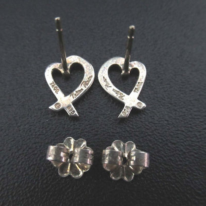 Tiffany & Co Tiffany & Co Paloma Picasso Rubbing Heart Stud Earrings 925sv