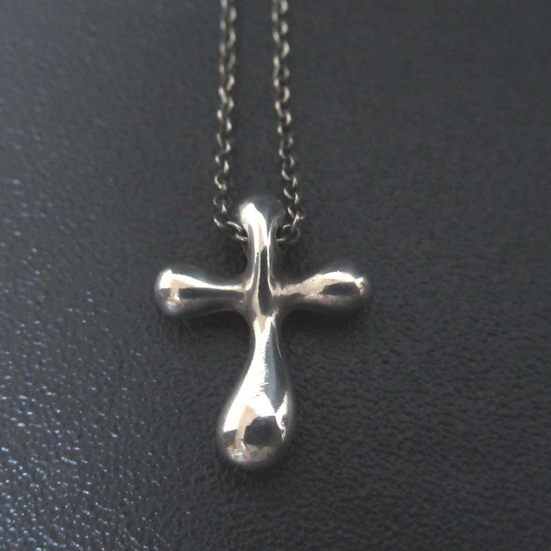 Tiffany & Co Tiffany & Co Elsa Peretti Small Cross Necklace Pendant 925sv