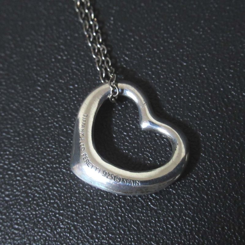 Tiffany & Co Tiffany & Co Elsa Peretti Open Heart Necklace Pendant 925sv Silver