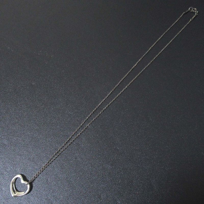 Tiffany & Co Tiffany & Co Elsa Peretti Open Heart Necklace Pendant 925sv Silver