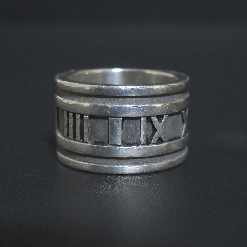 Tiffany & Co Tiffany & Co Atlas Wide Ring 925sv Silver Men's Women's Used
