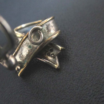 Tiffany & Co Tiffany & Co Vintage Ribbon Clip Earrings 750×925sv Gold×silver