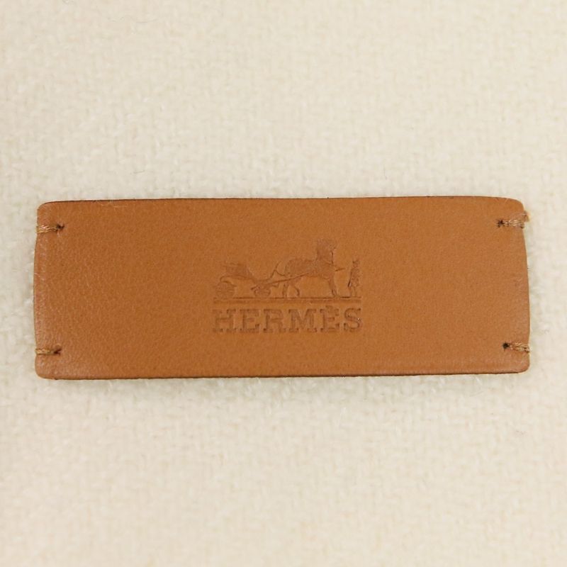 23ss Hermes Ikat Zigzag Cashmere Scarf Multicolor Women's Used Used