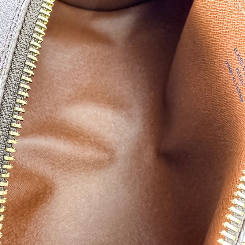 Louis Vuitton Monogram Papillon 30 Tube Shape Handbag M51385 Marron Brown