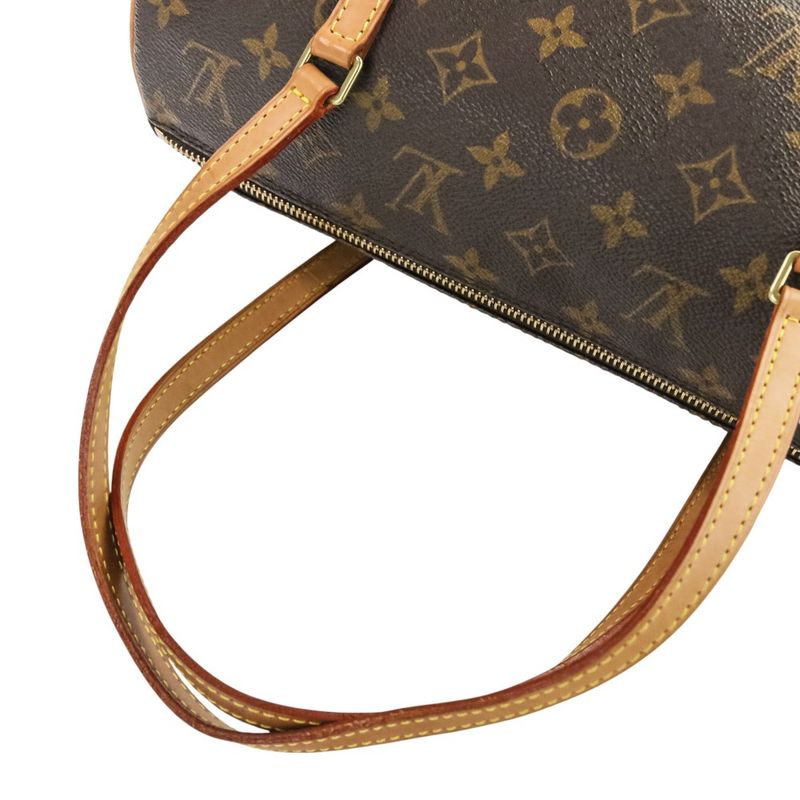 Louis Vuitton Monogram Papillon 30 Tube Shape Handbag M51385 Marron Brown