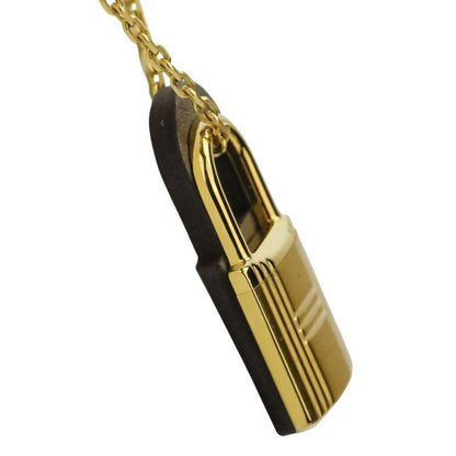 Hermes Eau Kelly Pendant Necklace Etoupe Gold Color Ladies Used