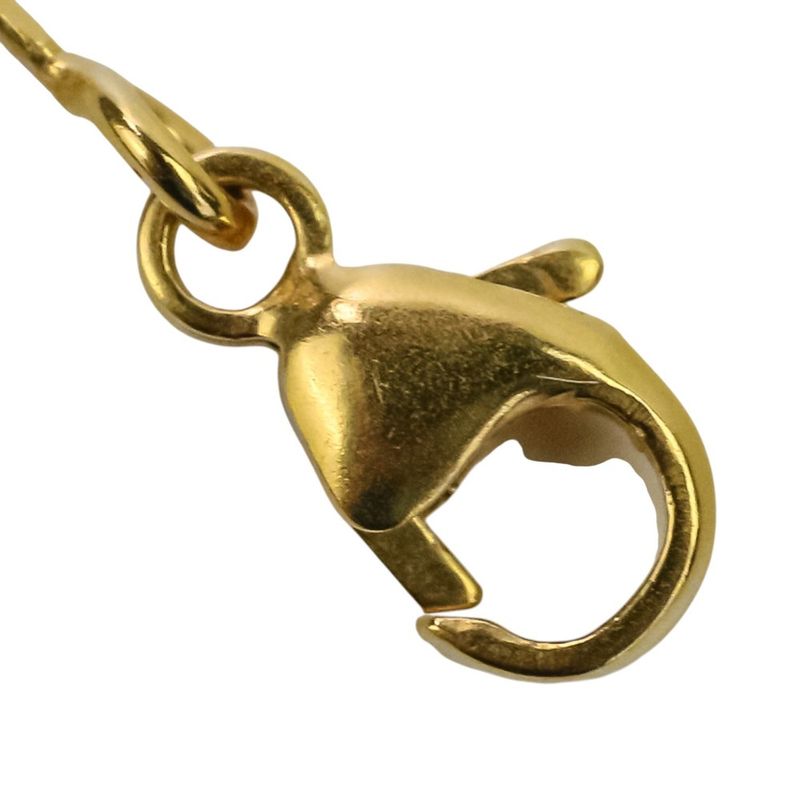 Hermes Eau Kelly Pendant Necklace Etoupe Gold Color Ladies Used