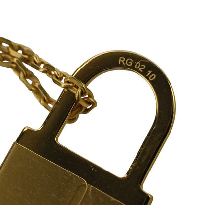 Hermes Eau Kelly Pendant Necklace Etoupe Gold Color Ladies Used