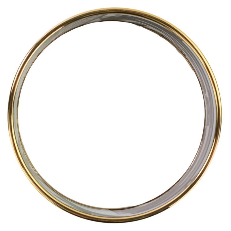 Hermes Emile TGM Check-in Cloisonne Bangle Bracelet Black Ladies Used