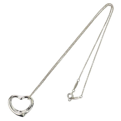 Tiffany & Co Tiffany & Co Large Open Heart Necklace 925 Silver Ladies Used