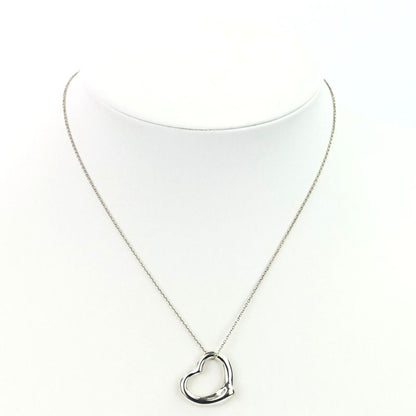 Tiffany & Co Tiffany & Co Large Open Heart Necklace 925 Silver Ladies Used