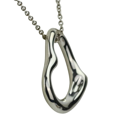 Tiffany & Co Tiffany & Co Large Open Heart Necklace 925 Silver Ladies Used