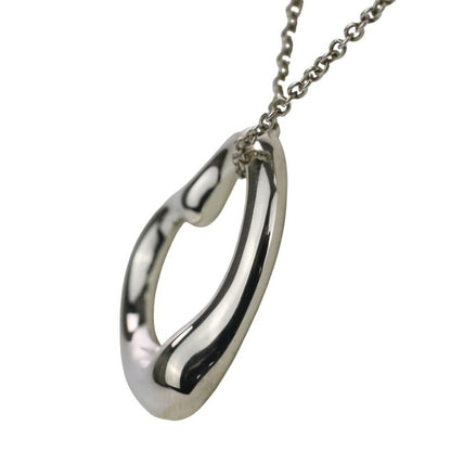 Tiffany & Co Tiffany & Co Large Open Heart Necklace 925 Silver Ladies Used