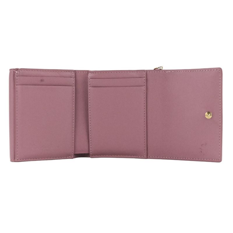 Christian Dior Lady Dior Canaje Lotus Wallet Trifold Wallet Lavender Ladies Used