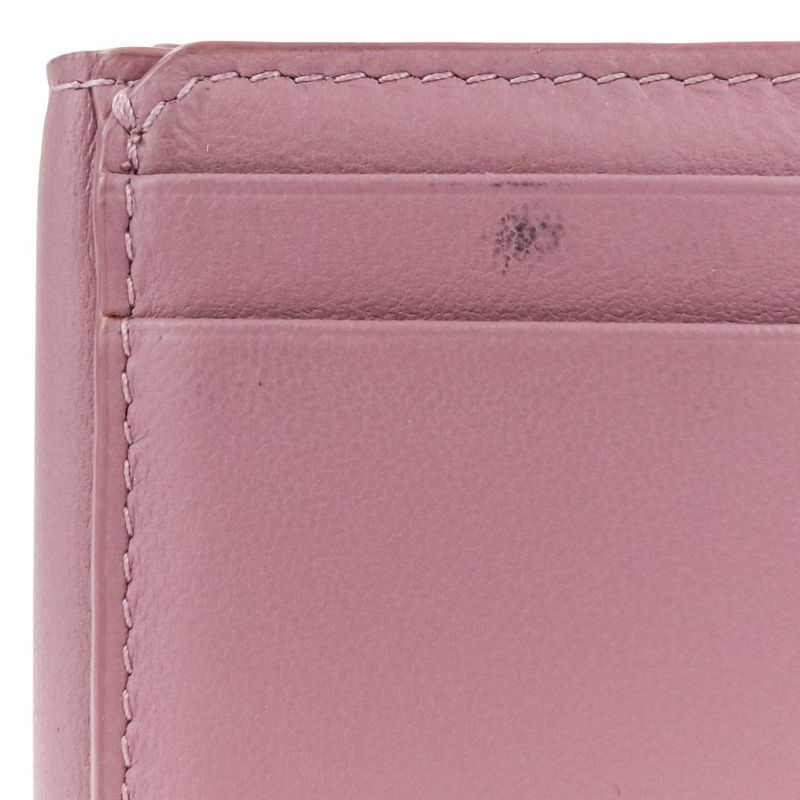 Christian Dior Lady Dior Canaje Lotus Wallet Trifold Wallet Lavender Ladies Used