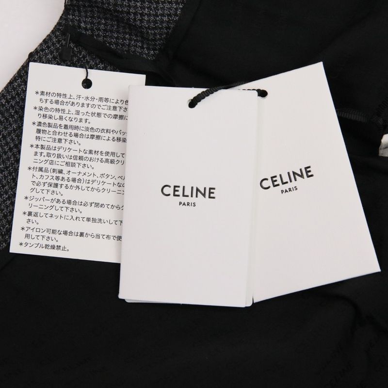 Celine Pin Detail Pleated Wool Wrap Skirt 2j786746w Size 36 Grey Ladies Used