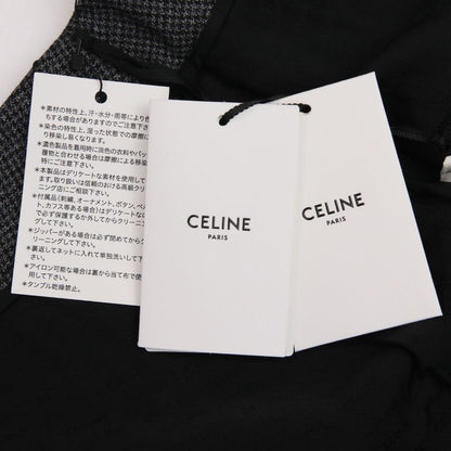 Celine Pin Detail Pleated Wool Wrap Skirt 2j786746w Size 36 Grey Ladies Used