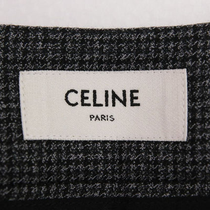 Celine Pin Detail Pleated Wool Wrap Skirt 2j786746w Size 36 Grey Ladies Used