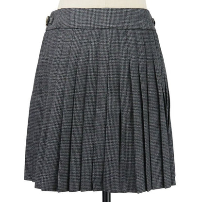 Celine Pin Detail Pleated Wool Wrap Skirt 2j786746w Size 36 Grey Ladies Used