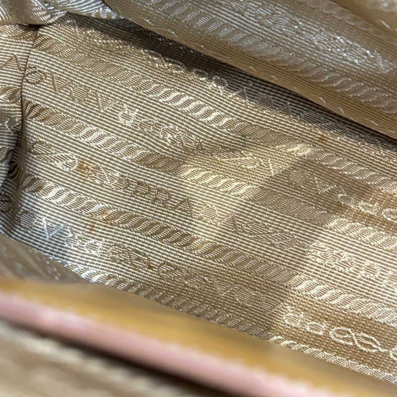 Good Prada Galleria Saffiano Patent Leather Triangle Logo Plate 2way Shoulder