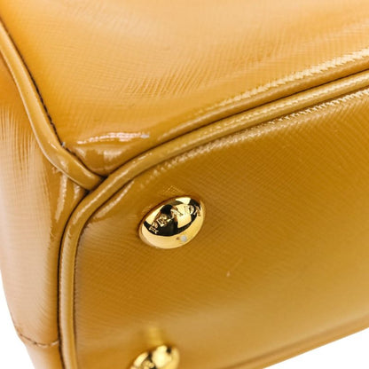 Good Prada Galleria Saffiano Patent Leather Triangle Logo Plate 2way Shoulder