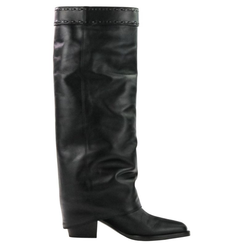 Fendi Current Model Minerva Leather Long Boots 36 About 23.0cm (9.06in) 8w8566
