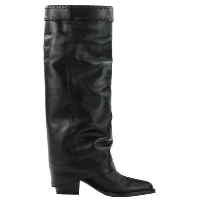 Fendi Current Model Minerva Leather Long Boots 36 About 23.0cm (9.06in) 8w8566