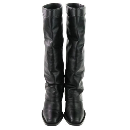 Fendi Current Model Minerva Leather Long Boots 36 About 23.0cm (9.06in) 8w8566